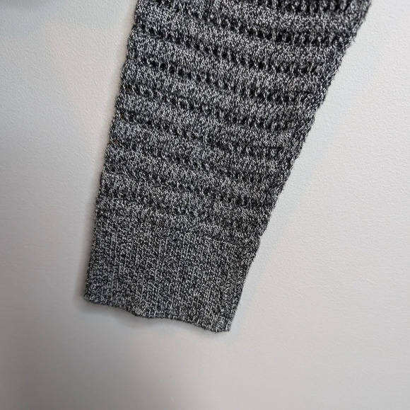 Apt. 9 Grey Knit Open Front Longer Cardigan Sweater Women Medium - Picture 8 of 8